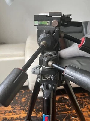 Manfrotto Bogen tripod leg ##3233 W Bogen Pro Superhead #3039 - Image 1 of 4