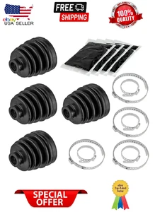 2 Rear Axle Inner And Outer CV Boot Kits for Polaris Sportsman 800 Mv7 EFI 2005 - Picture 1 of 8