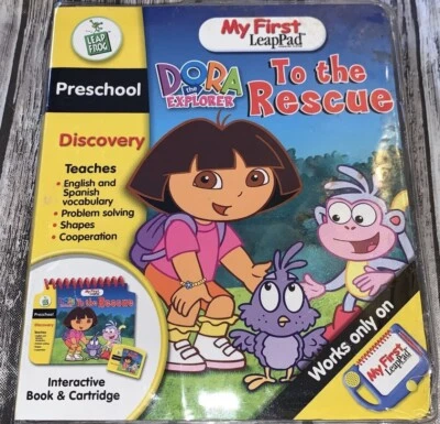 Leap Frog My First Leap Pad Dora to the Rescue Pre K Book and Cartridge in Case - Image 1 of 3
