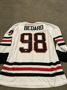 Connor Bedard Signed Autographed Chicago Blackhawks Custom Jersey w Holo COA - Picture 1 of 6
