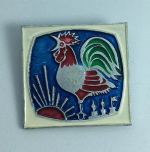 Vintage pin badge with cartoon character "Rooster" USSR - Picture 1 of 4
