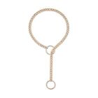 Heavy Lariat Heart Necklace Ring Cuban Long Chain  For Women Men