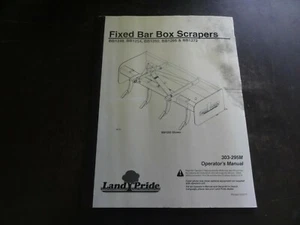 Land Pride BB1248 BB1254 BB1260 BB1266 BB1272 Box Scraper Operators Manual '17 - Picture 1 of 6