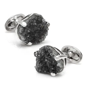Gemelos drusos Sterling Freeform negros - Imagen 1 de 3