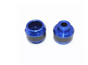 Motorcycle Front Axle Shock Absorber Aluminum Anti-Fall Block Protection-PAIR - Foto 1 di 3