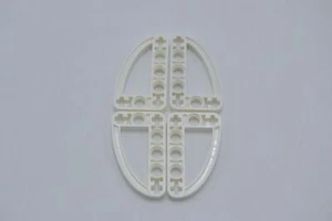 LEGO 4 x Liftarm weiß White Technic Liftarm L-Shape Quarter Ellipse 3x5 32250 - Bild 1 von 2