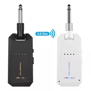5.8GHz Wireless Guitar System Transmitter Receiver 4 Channels Rechargeable H2Y2 - Picture 1 of 12