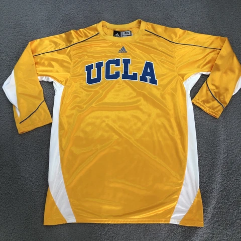 UCLA Bruins Jersey Shirt Men's 46(2XB) Long Sleeve Basketball Sports Pullover Cover
