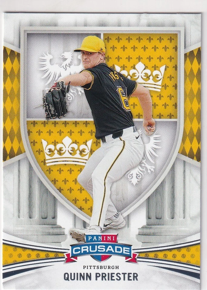 2024 CRUSADE RC QUINN PRIESTER PITTSBURGH PIRATES ROOKIE BASEBALL PANINI AA-1870 - Image 1 of 2