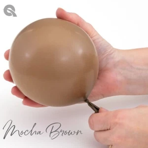 Globos de látex marrón moca maciza de 16" - Qualatex suministros para fiestas - 50 quilates - Imagen 1 de 1