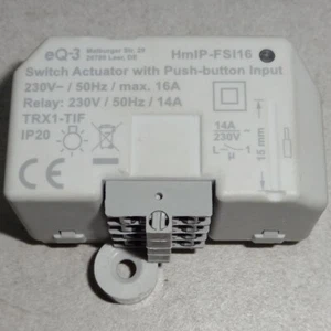 Homematic IP HmIP-FSI16 Smart Home Schaltaktor (16 A) mit Tastereingang 100% OK - Bild 1 von 2