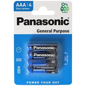 Lot 48 Piles Panasonic AAA R03 Longue durée- 1,5 V - EXP: 2024
