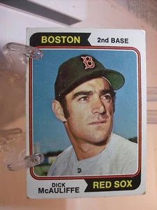 Tarjeta de béisbol 1974 Topps #495 Dick McAuliffe (89431) - Imagen 1 de 2