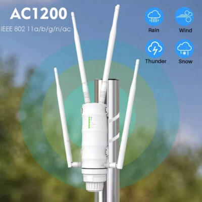 Wavlink AC1200 Outdoor WLAN Repeater Extender Dualband WiFi Long Range Access DE - Bild 1 von 4