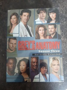 Grey's Anatomy Season Three Seriously Extended DVD 2007 Widescreen New Sealed - Picture 1 of 2