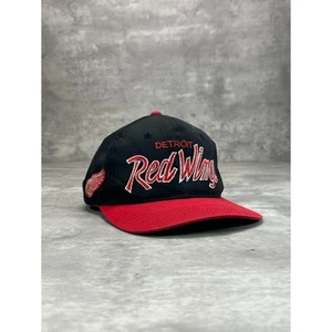 Cappello snapback vintage anni 90 Detroit Red Wings NHL Sports Specialties scritta OSFA - Foto 1 di 8