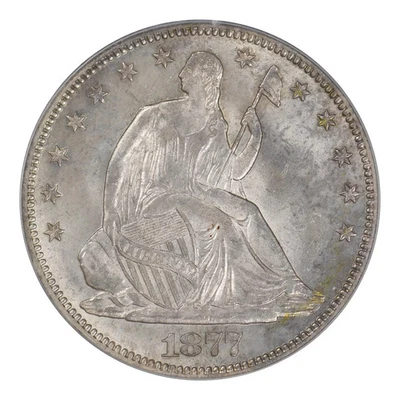 1877 P Half Dollars Liberty Seated PCGS MS-64 - Image 1 of 4