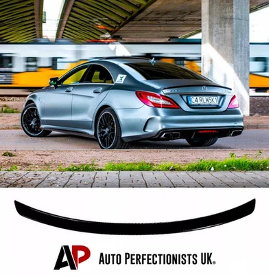 AUTO PERFECTIONISTS UK Mercedes CLS Class W218 C218 Gloss Black Rear Boot Spoiler Lip Wing Kit 2010-18