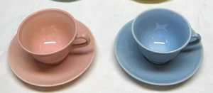 VINTAGE 1940er TAYLOR, SMITH & TAYLOR LU RAY PASTELLFARBEN TASSE & UNTERTASSE - SEPARAT ERHÄLTLICH - Bild 1 von 6