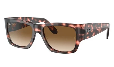 Gafas de sol unisex Ray-Ban Nomad rosa marco Habana RB2187 1334/51 NUEVAS Foto 1 de 4