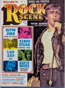 Rock Scene Magazine May 1975 Peter Gabriel, Queen, Led Zeppelin, Elton, Bowie - Picture 1 of 19
