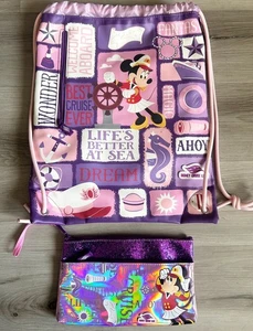 Disney Cruise Line Capitán Minnie Mouse Exclusivo Juego de Vela Mochila y Estuche - Imagen 1 de 10