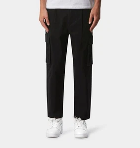 I love Ugly Kobe Cargo Pants NWT Men’s Size Large Black Wide Leg New Zealand 159 - Picture 1 of 7