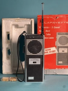 VTG LAFAYETTE WALKIE TALKIE HE-210A 99-3127L Pojedynczy WIELOKANAŁOWY. - Zdjęcie 1 z 9