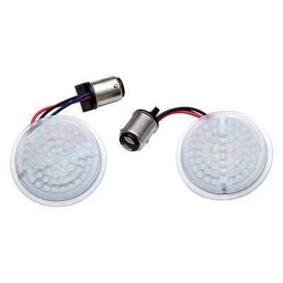 For Harley-Davidson Electra Glide 16 Turn Signal Inserts LuminEZ Bullet Style Foto 1 de 3