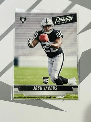 2019 Panini Prestige Josh Jacobs RC Oakland Raiders Rookie - Image 1 of 2