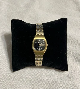 Seiko Damen Hi-Beat 2906-3029 goldfarben schwarz Day Date Automatik Analog Vintage - Bild 1 von 9