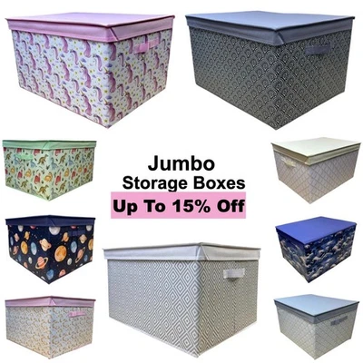 Kids Toy Storage Box Large Collapsible Storage Box Folding Jumbo Storage Chest - Image 1 of 4