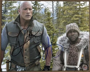 Dwayne Johnson und Kevin Hart signiertes Foto, 8x10 mit Echtheitszertifikat, Jumanji - Bild 1 von 4