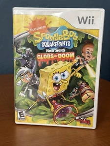 Spongebob Squarpants Globs of Doom Wii Nintendo 2008 Complete - Picture 1 of 3
