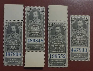 CANADA REVENUE #FWM 61/64/ 68-9 MINT NH** CAT. $20 CAN.SHIP $1.99 COMB.SHIP - Picture 1 of 1