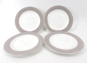 Vintage 1950's Pyrex Dove Gray Set of 4 Salad Plates Retired USA 8.25” - Picture 1 of 10