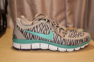 NIKE Women's Free 5.0 V4 Zebra Print Medium Orweood Brown US 10 EU 42 511281-017 - Picture 1 of 12