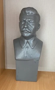 Vintage seltene Statue Stalin große Büste sowjetische Propaganda UdSSR Kommunistische Revolution - Bild 1 von 14
