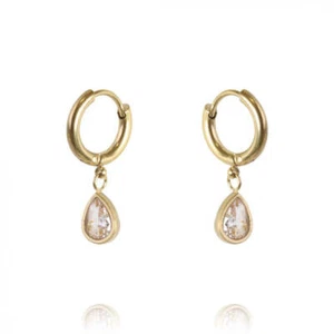Pendientes de acero inoxidable dorado - Imagen 1 de 1