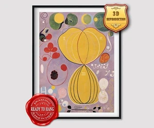Hilma af KlintThe Ten Largest No 7 3D Effects Texture Gel Handmade Ready to hang - Bild 1 von 17