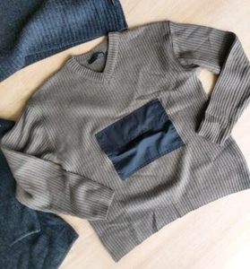 1902 Jan Paulsen PULLOVER 40% Wolle Gr. S Khaki - Bild 1 von 2