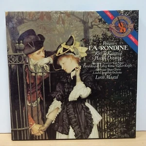 CBS D2 37852 PUCCINI La Rondine MAAZEL DOMINGO TE KANAWA CBS STEREO 2LP BOX NM - Picture 1 of 7