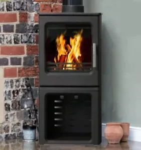 NEW 4.4KW Cast Iron Wood Pot Belly Heater Slow Combustion Heat Up To 8 Square - Picture 1 of 5