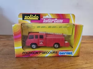 Vintage Solido TonerGam Fire Engine Van 770 KE Die-Cast Model - Picture 1 of 12