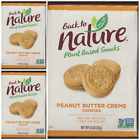 Back to Nature Erdnussbutter Creme Kekse 3 Schachteln 60 Kekse 9,6oz x 3 ~ 28,8oz!