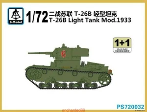 S-Model PS720032 1/72 T-26B Light Tank Mod.1933 1+1 Plastic Model Kit WWII - Picture 1 of 7