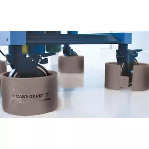 Large CASTrGARD® Wheel Guard, For 6"-7" Casters Gray 4 pk - Picture 1 of 1