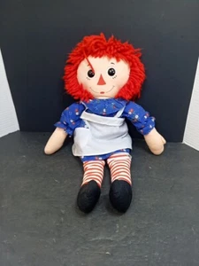 ❤️ VINTAGE HASBRO SOFTIES RAGGEDY ANN 18" CLOTH RAG DOLL TOY JOHNNY GRUELLE - Picture 1 of 7