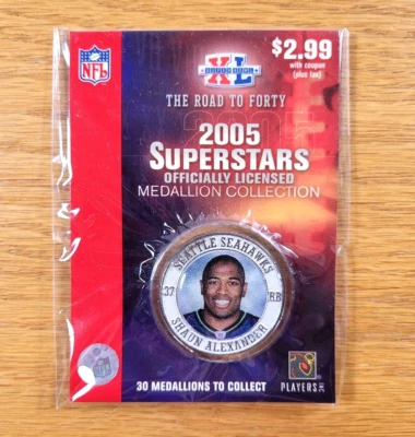 Коллекция медальонов Shaun Alexander Coin Seattle Seahawks NFL 2005 Superstars - Изображение 1 из 3