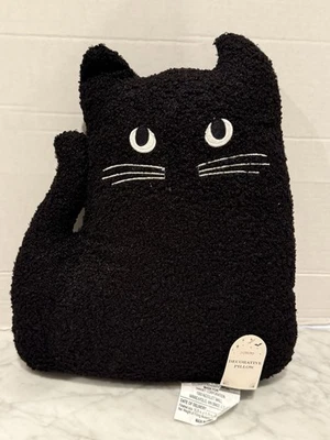 2024 Target Bullseye BLACK CAT THROW PILLOW Home Decor Holiday Halloween NEW - Image 1 of 3